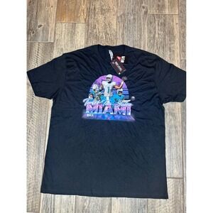 Miami Dolphins Tyreek Tua Jalen NFL Football T Shirt‎ Black 500 Level